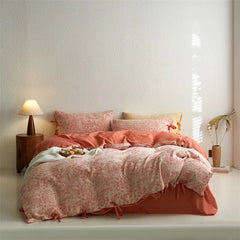 100% Cotton Double Layer Gauze Four Piece Bedding Set