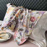 Premium 1000TC Egyptian Cotton American Oil Painting Style Flower Print Bedding Set