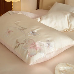 Flowers Embroidery Lxuruy Bedding Set