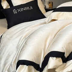 1000TC Egyptian Cotton Jacquard Luxury Queen King Size Bedding Set