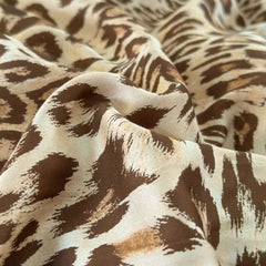 600TC Lyocell Eucalyptus Fiber Cooling Silky Leopard Print Luxury Bedding Set