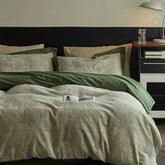 Advanced Retro Pure Cotton Four Piece Set Full Cotton Bed Sheet and Duvet Cover Minimalist All Season Universal Bedding