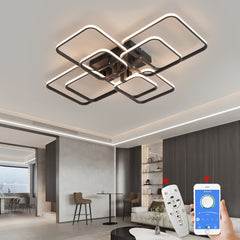 Modern Art Shapes Smart Home LED Chandelier