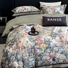 1000TC Egyptian Cotton Luxury Digital Printing Queen King Size Bedding Set