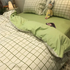 Checkboard Design Bedding Set