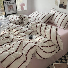 Korean Stripe Bedding Set