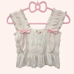Top de cinta estilo coqueta Sugar Rose