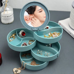 Multi-Layer Rotating Jewelry Organizer Storage