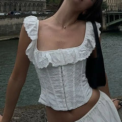 Maliya Cropped Corset Top