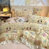 Princess Style Velet Bedding Set