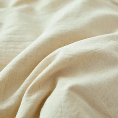 Cotton Linen Blend Vintage French Style Double Layer Lace Ruffles Princess Bedding Set