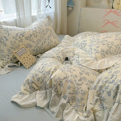 Korean Princess Lace Bedding Set