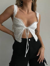 Crystal Lace Elegance Tank Top
