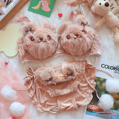 Bär Plüsch-Kawaii-Dessous-Set