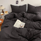 Black Striped Bedding Set