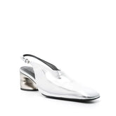 Sandalias de tacón alto transparentes para mujer