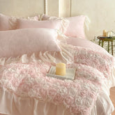Princess Style Velvet Warm Winter Bedding Set