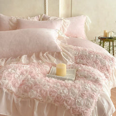 Princess Style Velvet Warm Winter Bedding Set