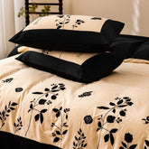 Rose Flowers Embroidery Luxury Bedding Set