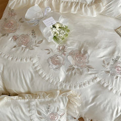800TC Lyocell Cotton Jacquard Soft Silky Bedding Set
