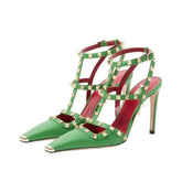 Women Rock Studded High Heels