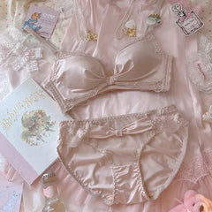 My Ballet Shoes – Coquette-Dessous-Set aus Satin