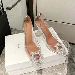 Transparent PVC Women Pumps