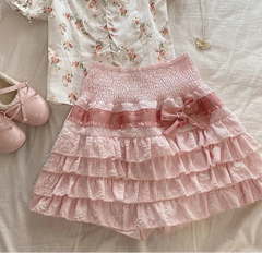 Minifalda estilo coqueta con pantalones cortos incorporados de VanillaValley