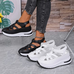 Casual Hollow Out Flat Sandals