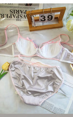 Pastellfarbenes Coquette Dessous-Set