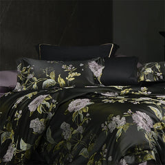 Luxury Brocade Jacquard Satin Egyptian Cotton Bedding Set