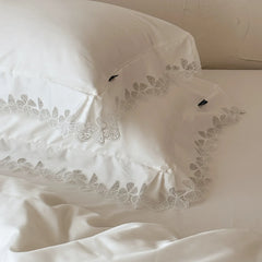 Elegant Butterfly Lace Edge Luxury Bedding Set