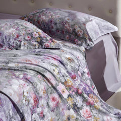 Vintage Oil Painting Style Rose Flowers Pattern Bedding Set