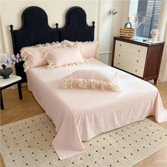4Pcs Princess Wedding Bedding Set