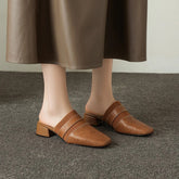 sheepskin square toe
