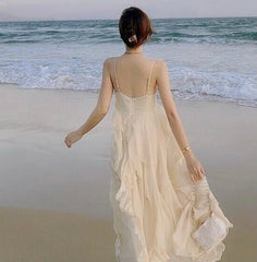 Sandy Light Midikleid mit Rüschen und Prinzessinnen-Fee