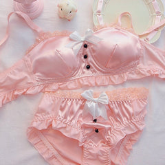 Berline Satin-Coquette-Dessous-Set