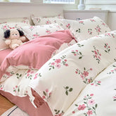 White Pink Bedding Set