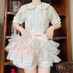 Girly Coquette Bloomer Lolita Shorts