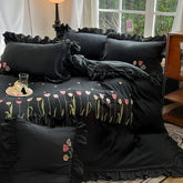 3/4Pcs Ruffle Bedding Set