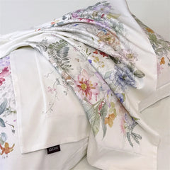 600TC Egyptian Cotton Luxury Botanical Floral Print Bedding Set