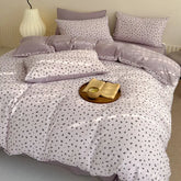 Dusty Purple Leopard Bedding Set