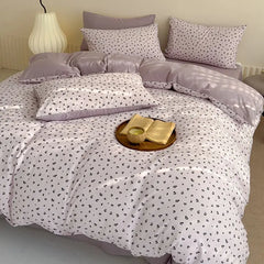 Dusty Purple Leopard Bedding Set
