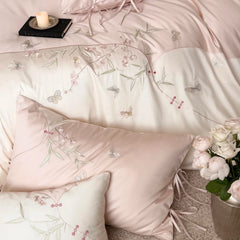 Flowers Embroidery Bedding Set