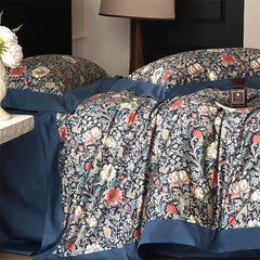 Vintage Botanical Floral Print Luxury Bedding Set