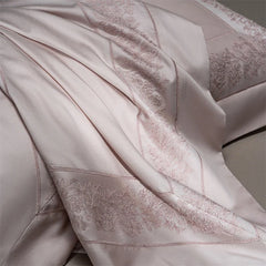 1000TC Lyocell Cotton Brushed Embroidery Wide Edge Luxury Bedding Set