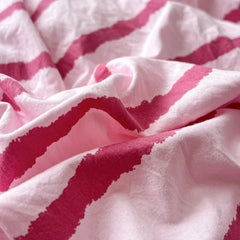 INS Pink Stripe Series Soft Bedding Set