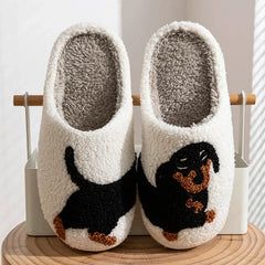 Cozy Dog Pattern Indoor Slippers