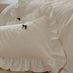 White Pink Yellow Princess Wedding Bedding Set