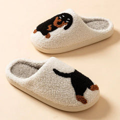 Cozy Dog Pattern Indoor Slippers